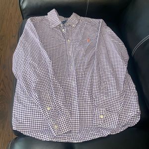 Purple striped long-sleeve shirt for boy’s